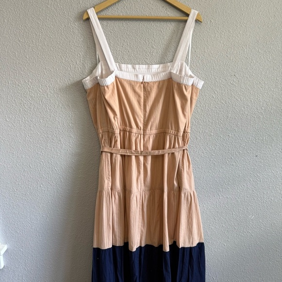 Lane Bryant Square Neck Colorblock Maxi Dress Size 22‎ NWT Blue & Tan - Picture 5 of 8